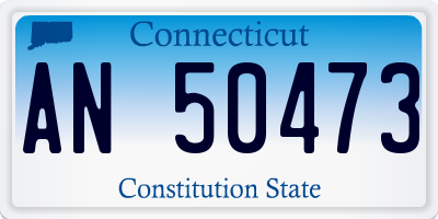 CT license plate AN50473