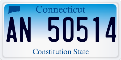 CT license plate AN50514