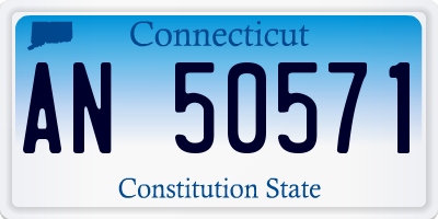 CT license plate AN50571
