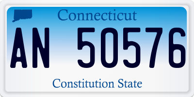 CT license plate AN50576