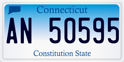 CT license plate AN50595