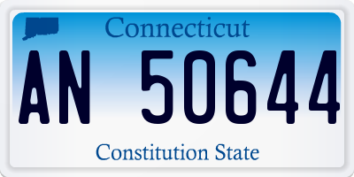 CT license plate AN50644