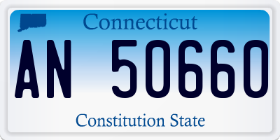 CT license plate AN50660