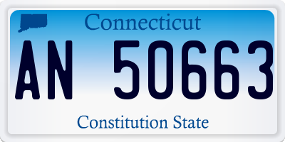 CT license plate AN50663