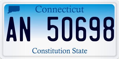 CT license plate AN50698