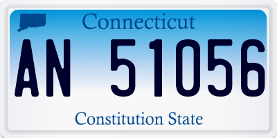 CT license plate AN51056