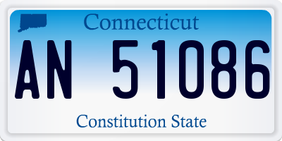 CT license plate AN51086