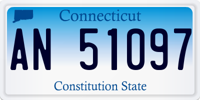CT license plate AN51097