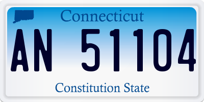 CT license plate AN51104