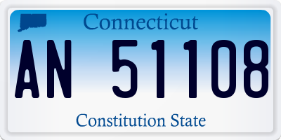 CT license plate AN51108