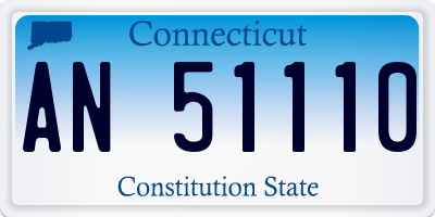 CT license plate AN51110