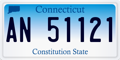 CT license plate AN51121