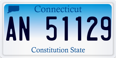 CT license plate AN51129