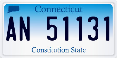 CT license plate AN51131