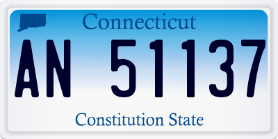 CT license plate AN51137