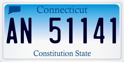 CT license plate AN51141