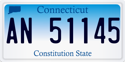 CT license plate AN51145