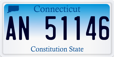 CT license plate AN51146