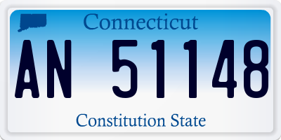 CT license plate AN51148