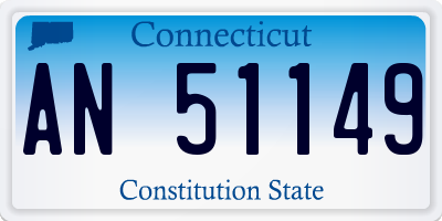 CT license plate AN51149