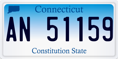 CT license plate AN51159