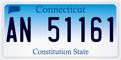 CT license plate AN51161