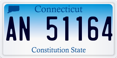 CT license plate AN51164