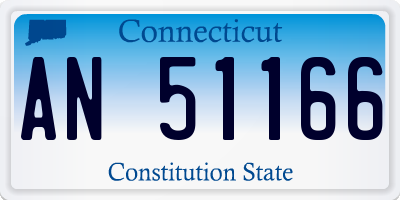 CT license plate AN51166