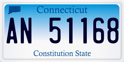 CT license plate AN51168