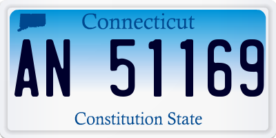 CT license plate AN51169