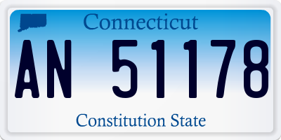CT license plate AN51178