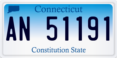 CT license plate AN51191