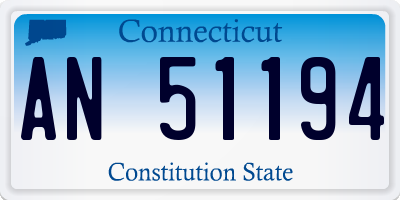 CT license plate AN51194