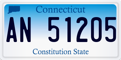 CT license plate AN51205