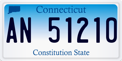 CT license plate AN51210