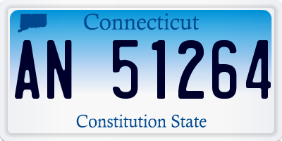 CT license plate AN51264