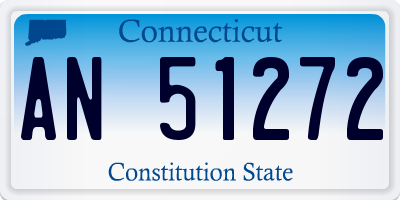 CT license plate AN51272