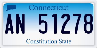 CT license plate AN51278