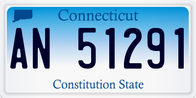 CT license plate AN51291