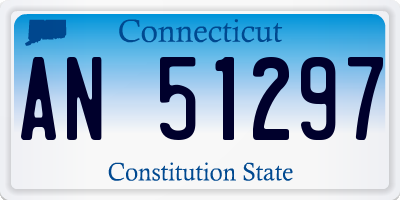 CT license plate AN51297