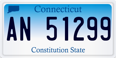 CT license plate AN51299
