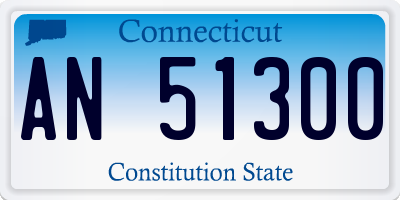 CT license plate AN51300