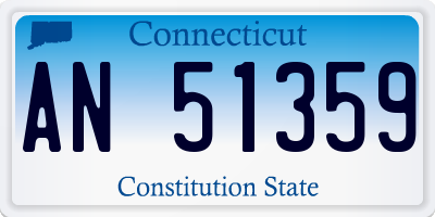 CT license plate AN51359