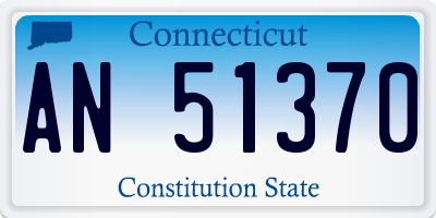 CT license plate AN51370