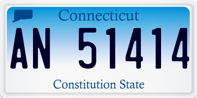 CT license plate AN51414