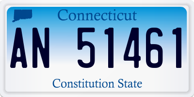 CT license plate AN51461