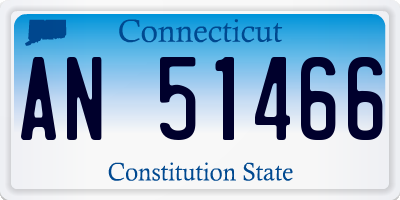 CT license plate AN51466