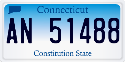 CT license plate AN51488