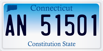 CT license plate AN51501