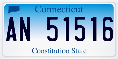 CT license plate AN51516